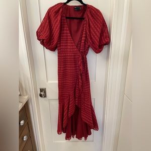 ASOS Red Midi Dress